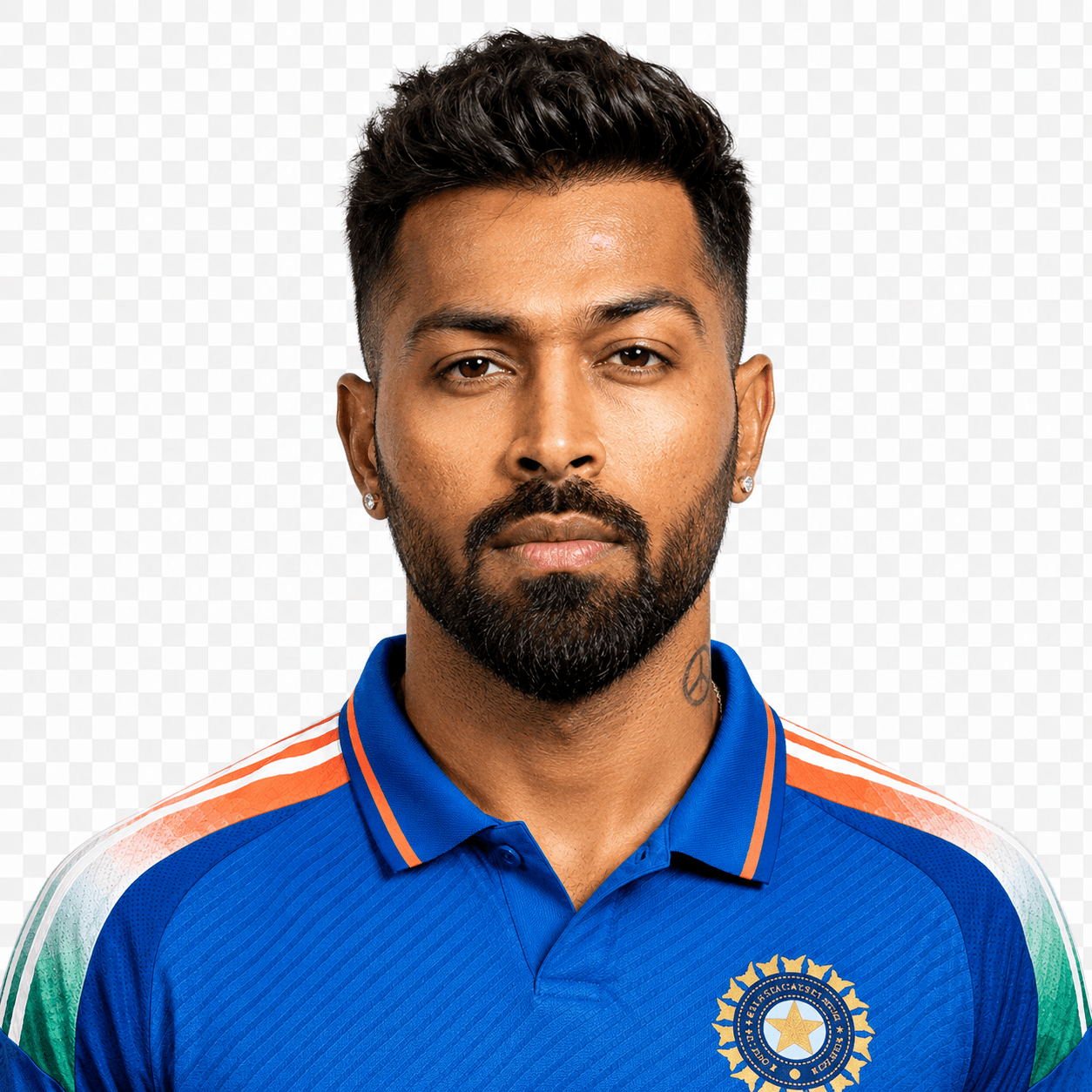 H. Pandya cricket player portrait