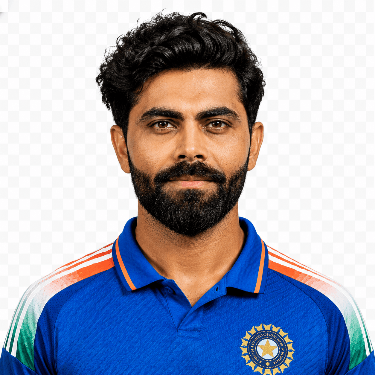 R. Jadeja cricket player portrait