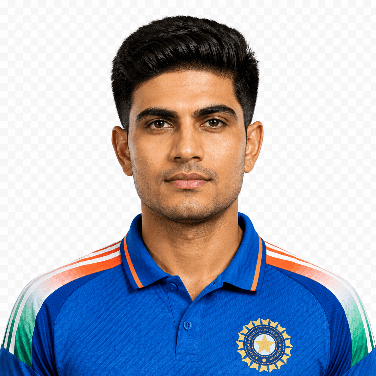 S. Gill cricket player portrait